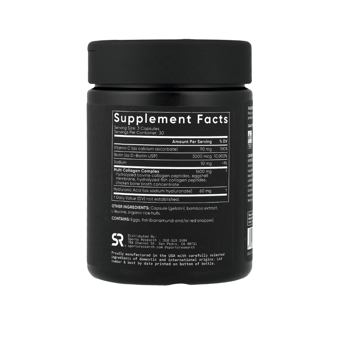 Biotina Sports Research con Aceite de Coco (10000 mcg)